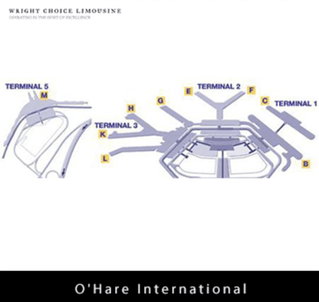 O'Hare Airport Pickup Map